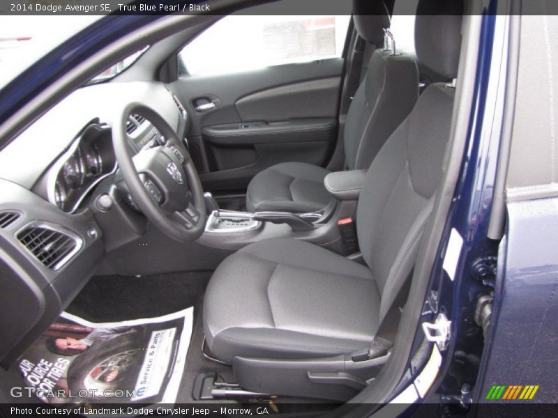 True Blue Pearl / Black 2014 Dodge Avenger SE