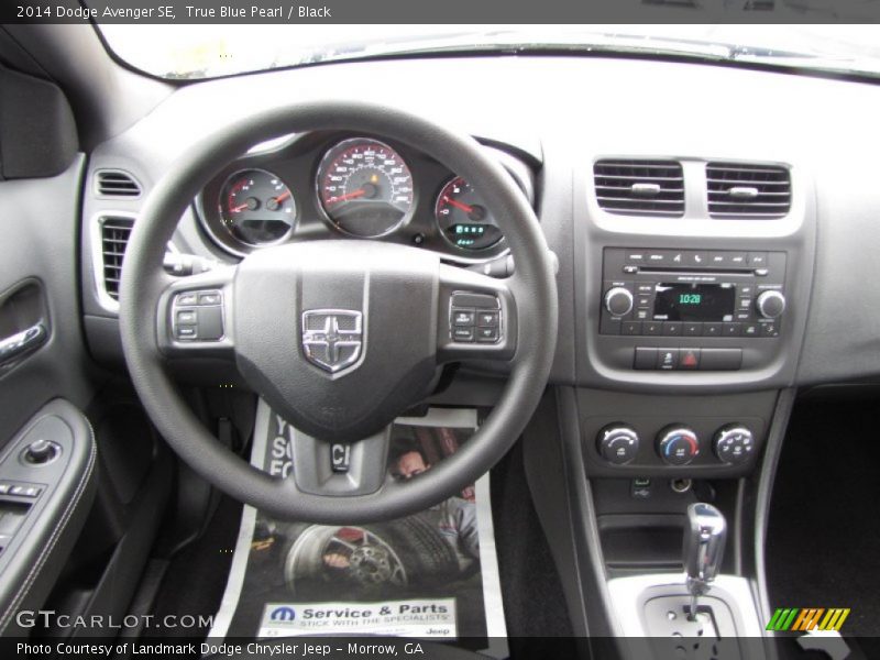 True Blue Pearl / Black 2014 Dodge Avenger SE
