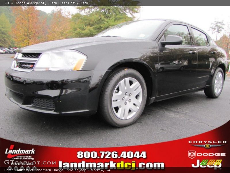 Black Clear Coat / Black 2014 Dodge Avenger SE