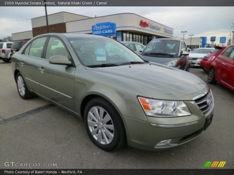 Natural Khaki Green / Camel 2009 Hyundai Sonata Limited