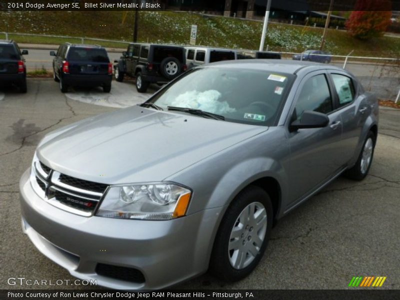 Billet Silver Metallic / Black 2014 Dodge Avenger SE