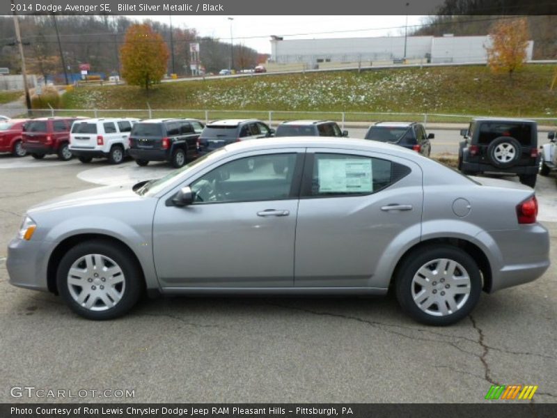 Billet Silver Metallic / Black 2014 Dodge Avenger SE