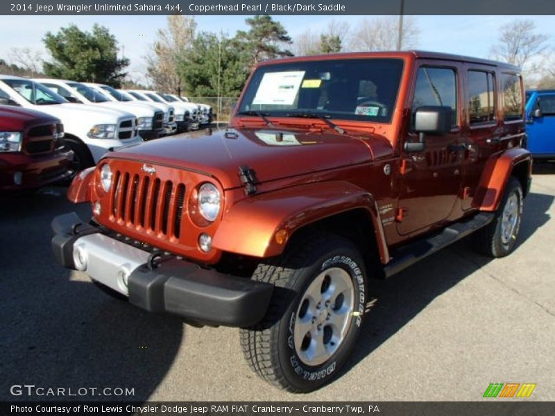 Copperhead Pearl / Black/Dark Saddle 2014 Jeep Wrangler Unlimited Sahara 4x4