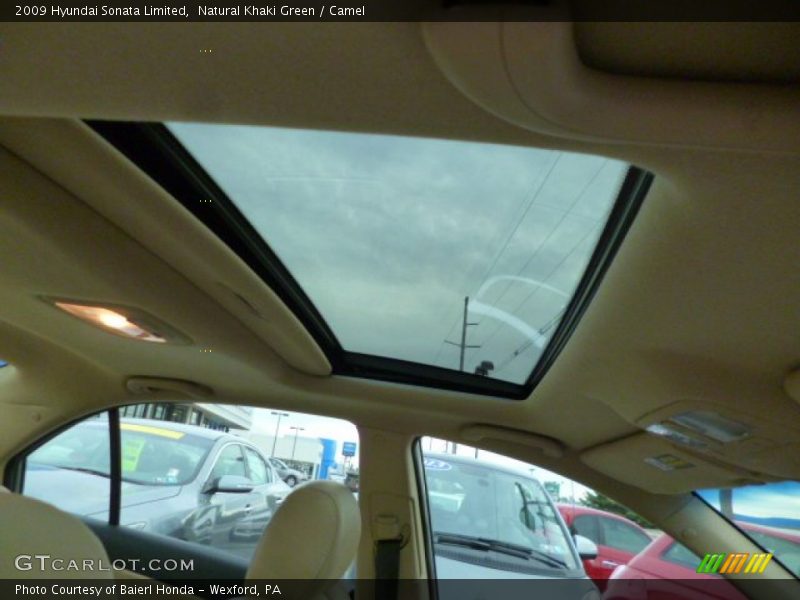Natural Khaki Green / Camel 2009 Hyundai Sonata Limited