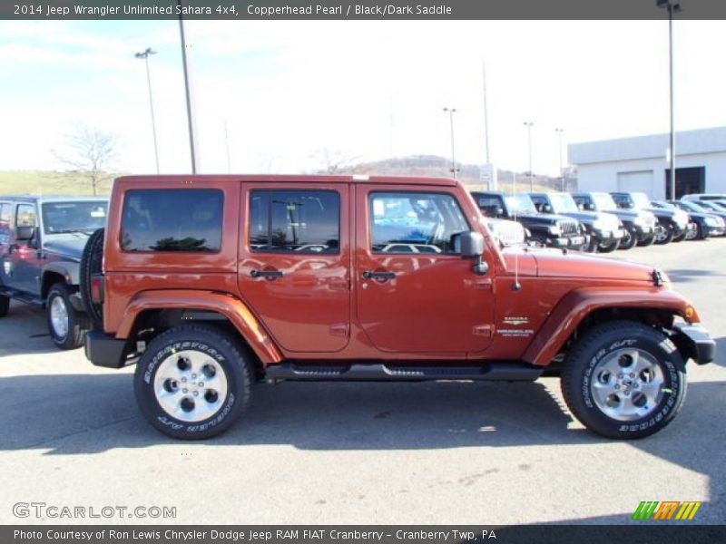 Copperhead Pearl / Black/Dark Saddle 2014 Jeep Wrangler Unlimited Sahara 4x4