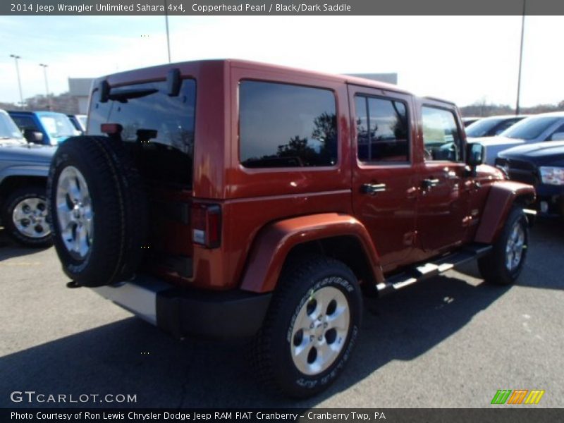 Copperhead Pearl / Black/Dark Saddle 2014 Jeep Wrangler Unlimited Sahara 4x4