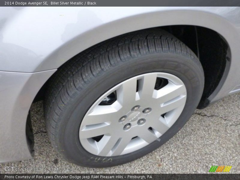 Billet Silver Metallic / Black 2014 Dodge Avenger SE