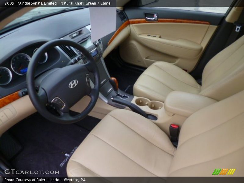 Natural Khaki Green / Camel 2009 Hyundai Sonata Limited