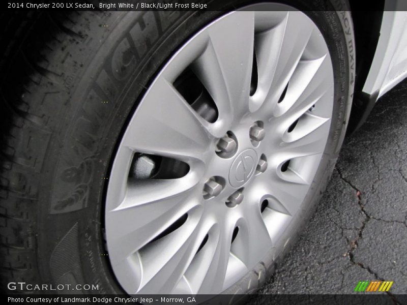 Bright White / Black/Light Frost Beige 2014 Chrysler 200 LX Sedan