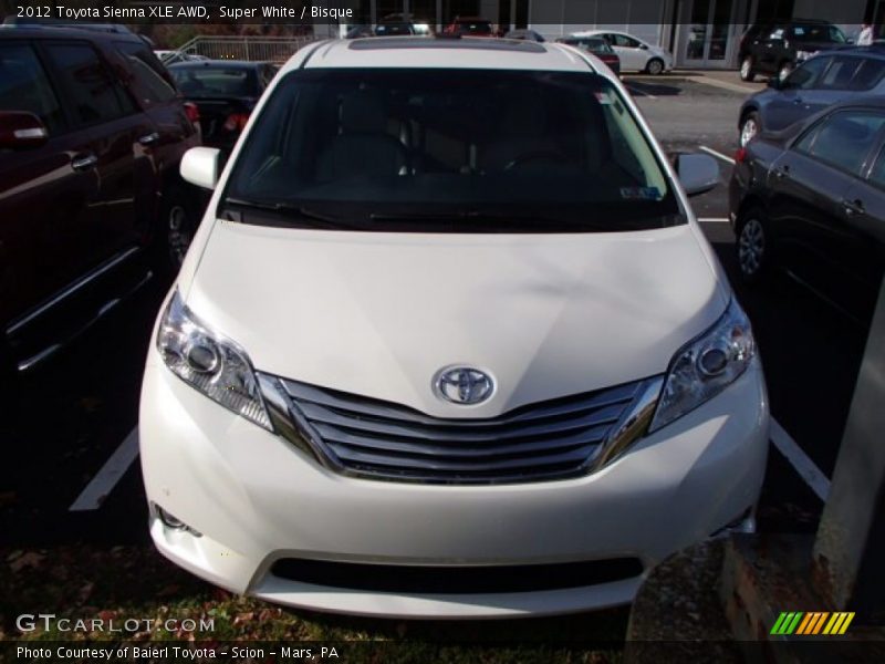 Super White / Bisque 2012 Toyota Sienna XLE AWD