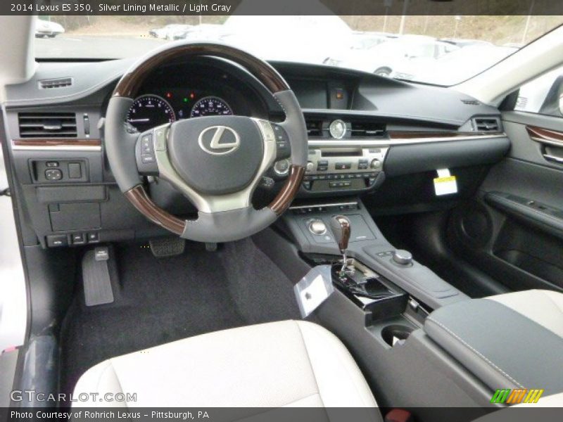 Silver Lining Metallic / Light Gray 2014 Lexus ES 350