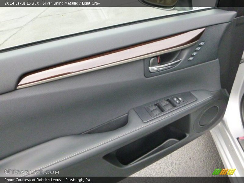Silver Lining Metallic / Light Gray 2014 Lexus ES 350
