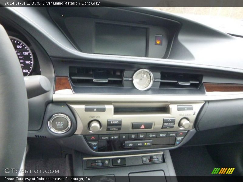 Silver Lining Metallic / Light Gray 2014 Lexus ES 350