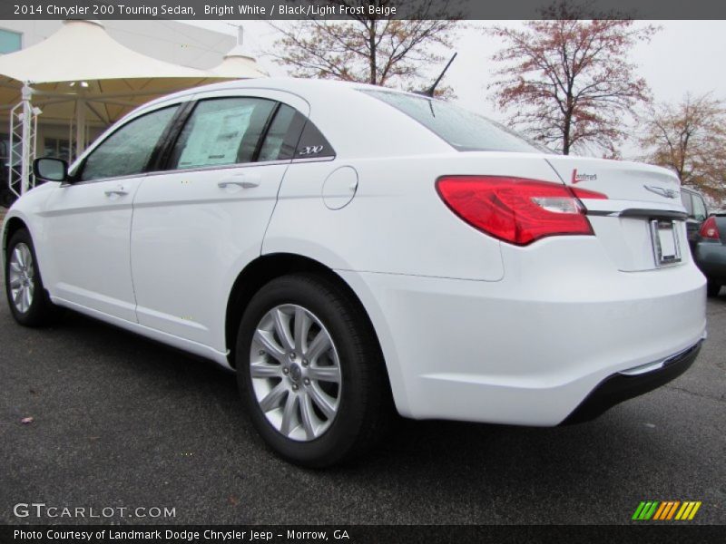 Bright White / Black/Light Frost Beige 2014 Chrysler 200 Touring Sedan