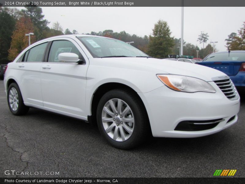 Bright White / Black/Light Frost Beige 2014 Chrysler 200 Touring Sedan
