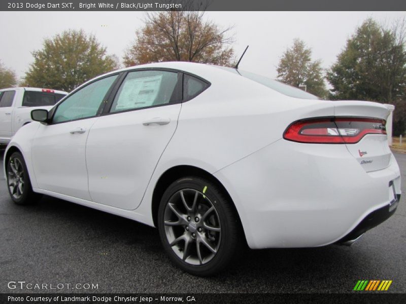 Bright White / Black/Light Tungsten 2013 Dodge Dart SXT