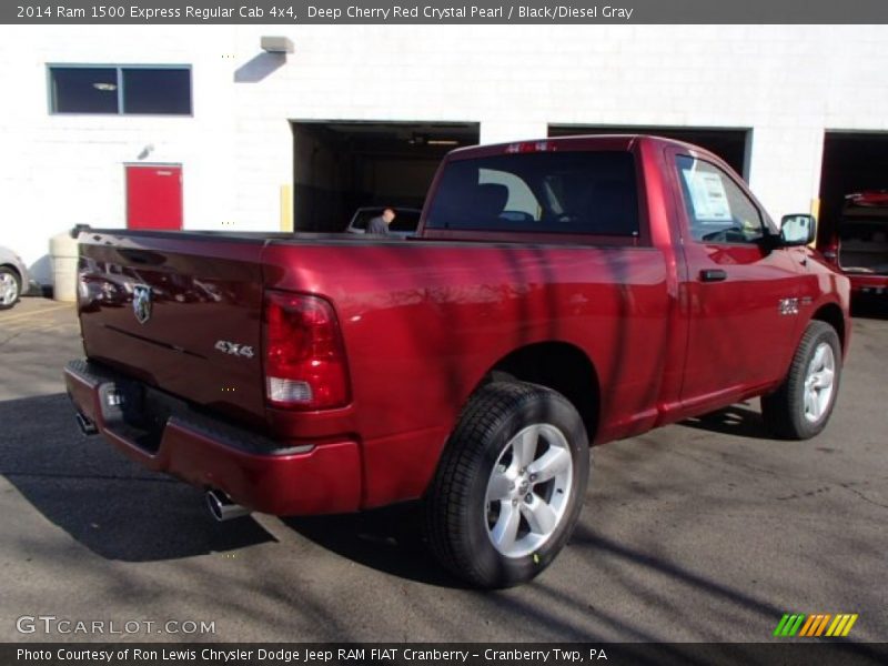 Deep Cherry Red Crystal Pearl / Black/Diesel Gray 2014 Ram 1500 Express Regular Cab 4x4
