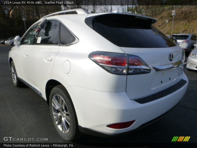 Starfire Pearl / Black 2014 Lexus RX 450h AWD