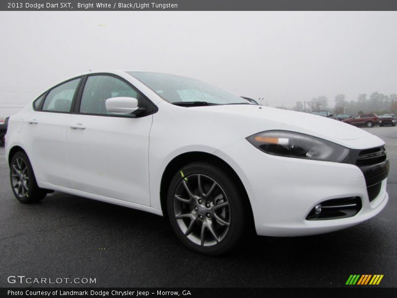Bright White / Black/Light Tungsten 2013 Dodge Dart SXT