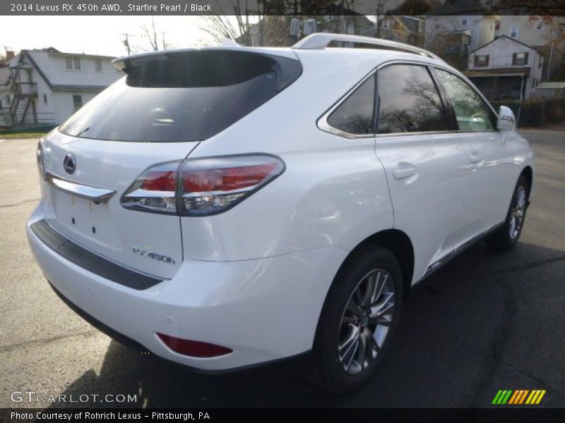 Starfire Pearl / Black 2014 Lexus RX 450h AWD
