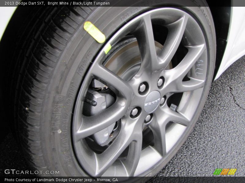 Bright White / Black/Light Tungsten 2013 Dodge Dart SXT