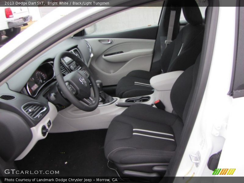 Bright White / Black/Light Tungsten 2013 Dodge Dart SXT