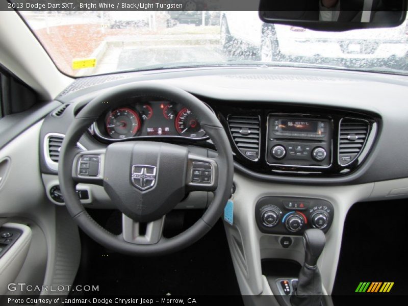 Bright White / Black/Light Tungsten 2013 Dodge Dart SXT