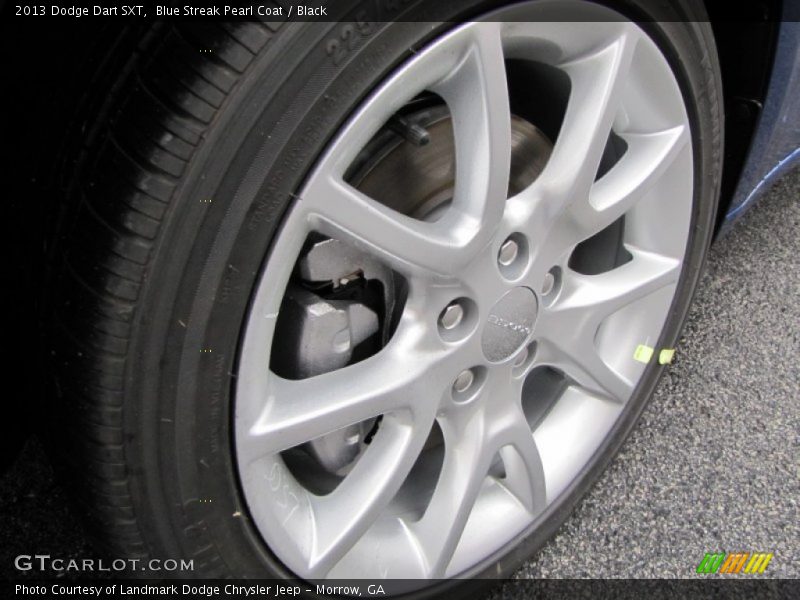 Blue Streak Pearl Coat / Black 2013 Dodge Dart SXT