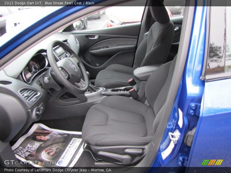Blue Streak Pearl Coat / Black 2013 Dodge Dart SXT