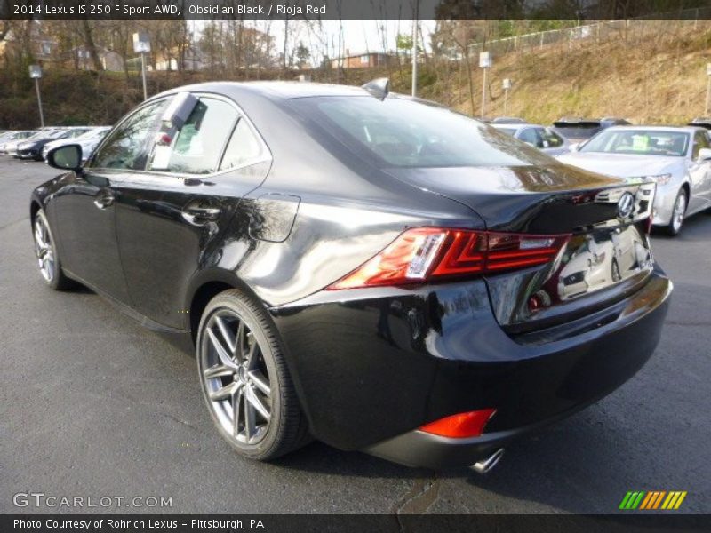 Obsidian Black / Rioja Red 2014 Lexus IS 250 F Sport AWD