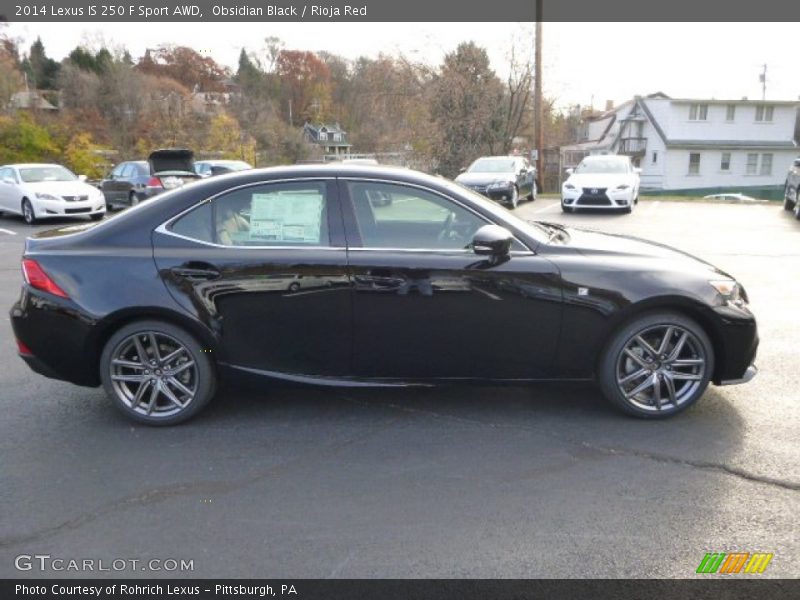 Obsidian Black / Rioja Red 2014 Lexus IS 250 F Sport AWD