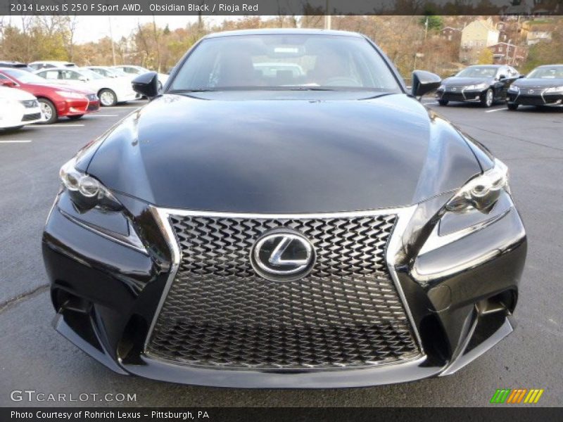 Obsidian Black / Rioja Red 2014 Lexus IS 250 F Sport AWD