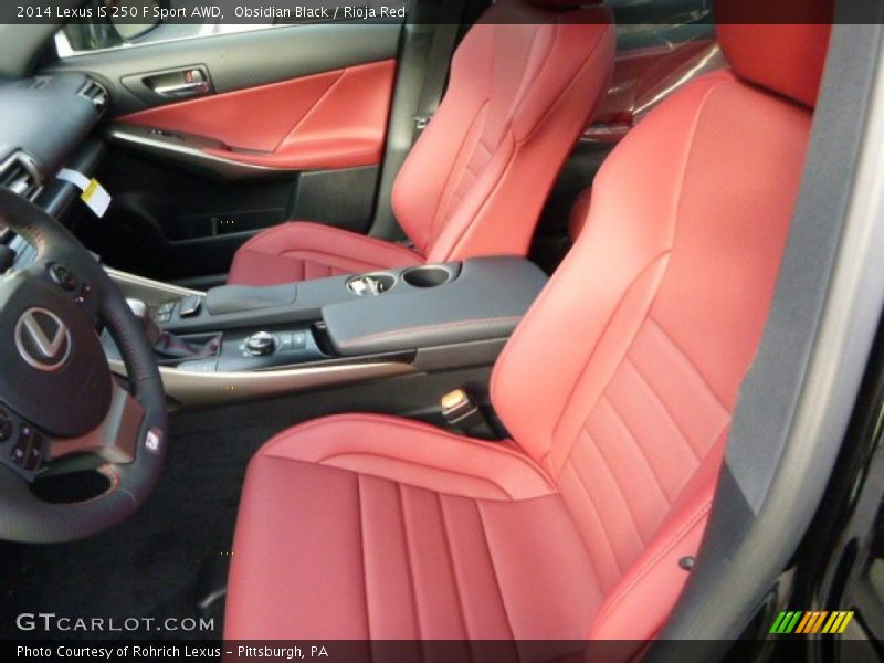  2014 IS 250 F Sport AWD Rioja Red Interior
