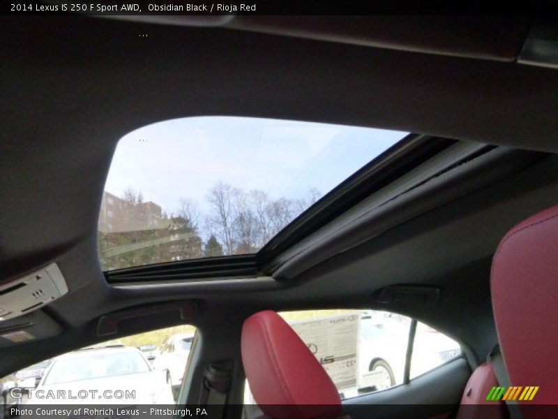 Obsidian Black / Rioja Red 2014 Lexus IS 250 F Sport AWD