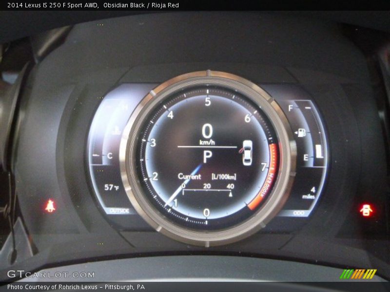 2014 IS 250 F Sport AWD 250 F Sport AWD Gauges