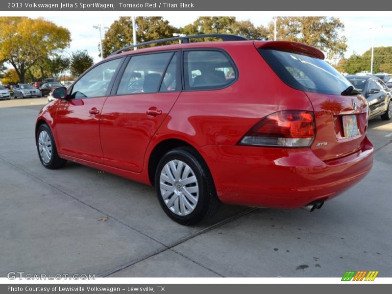 Tornado Red / Titan Black 2013 Volkswagen Jetta S SportWagen