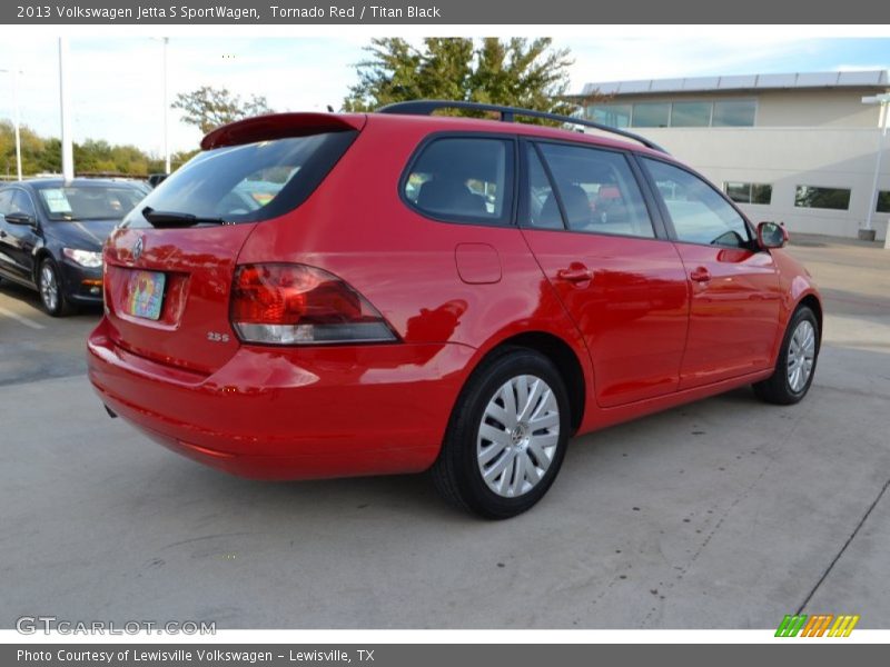 Tornado Red / Titan Black 2013 Volkswagen Jetta S SportWagen