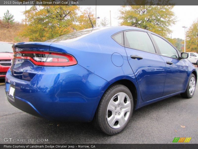 Blue Streak Pearl Coat / Black 2013 Dodge Dart SE