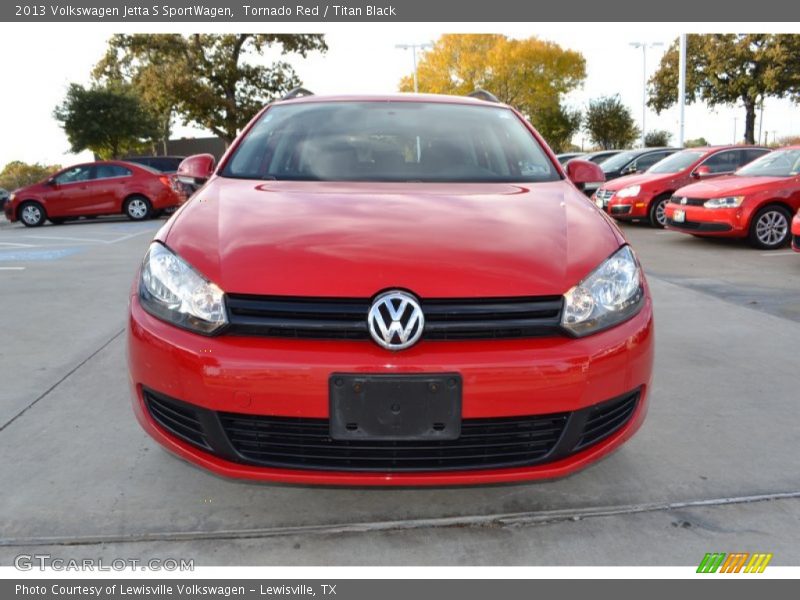 Tornado Red / Titan Black 2013 Volkswagen Jetta S SportWagen