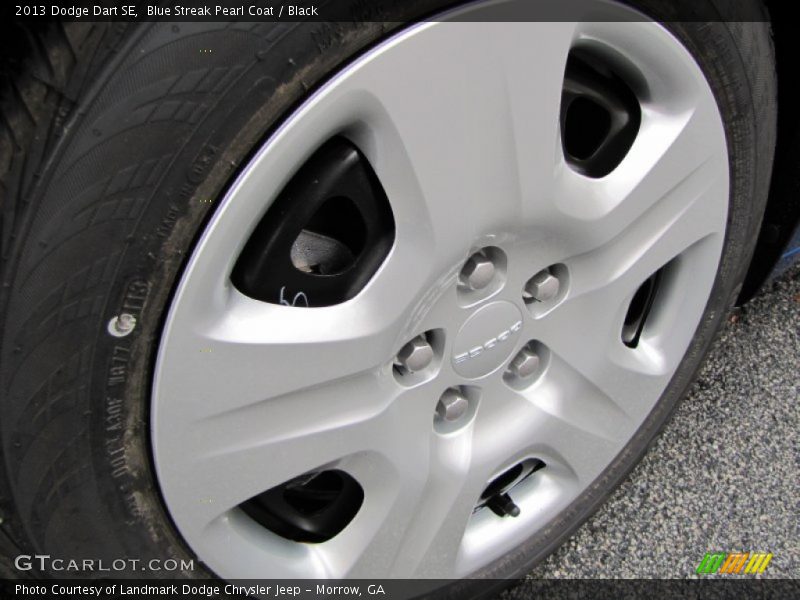 Blue Streak Pearl Coat / Black 2013 Dodge Dart SE