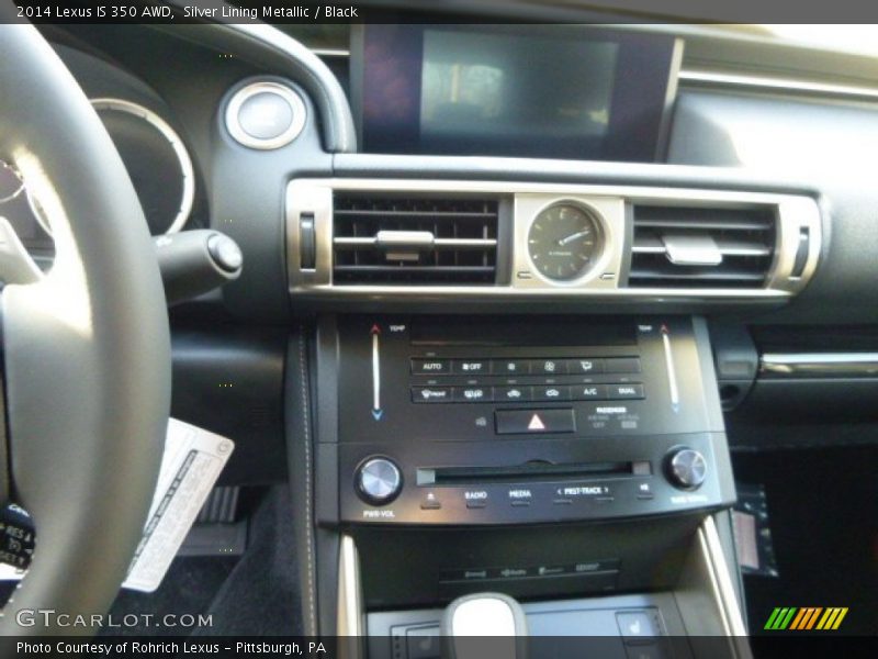 Silver Lining Metallic / Black 2014 Lexus IS 350 AWD