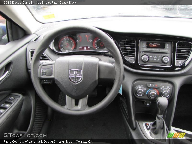 Blue Streak Pearl Coat / Black 2013 Dodge Dart SE