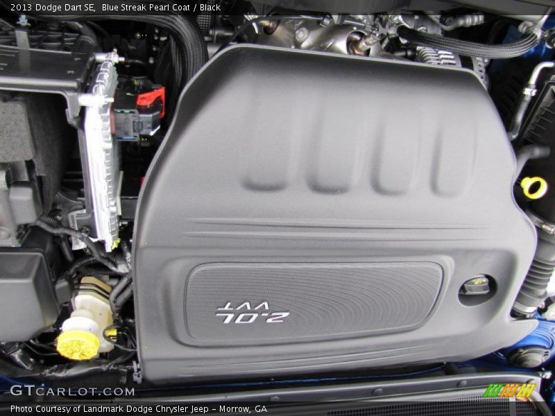 Blue Streak Pearl Coat / Black 2013 Dodge Dart SE