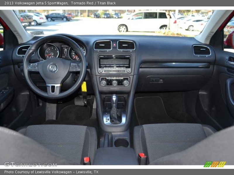 Tornado Red / Titan Black 2013 Volkswagen Jetta S SportWagen
