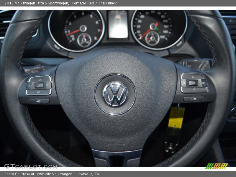 Tornado Red / Titan Black 2013 Volkswagen Jetta S SportWagen