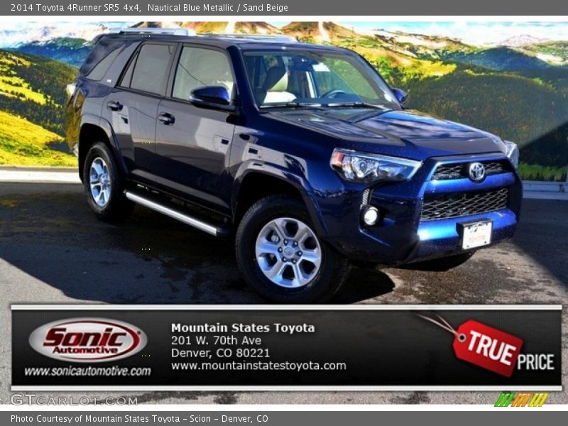 Nautical Blue Metallic / Sand Beige 2014 Toyota 4Runner SR5 4x4