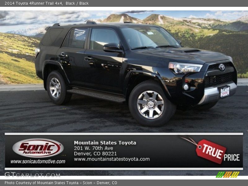 Black / Black 2014 Toyota 4Runner Trail 4x4