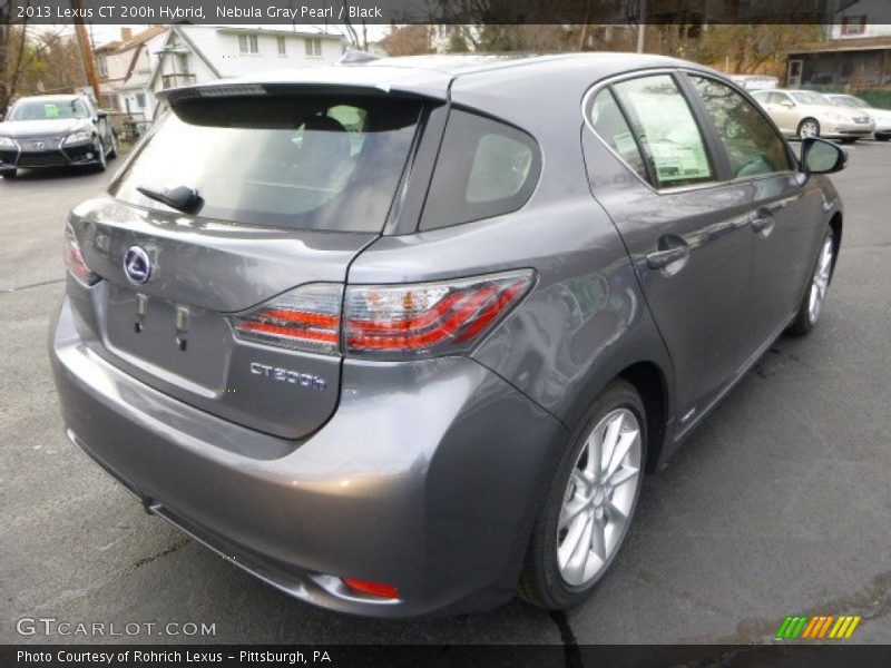 Nebula Gray Pearl / Black 2013 Lexus CT 200h Hybrid