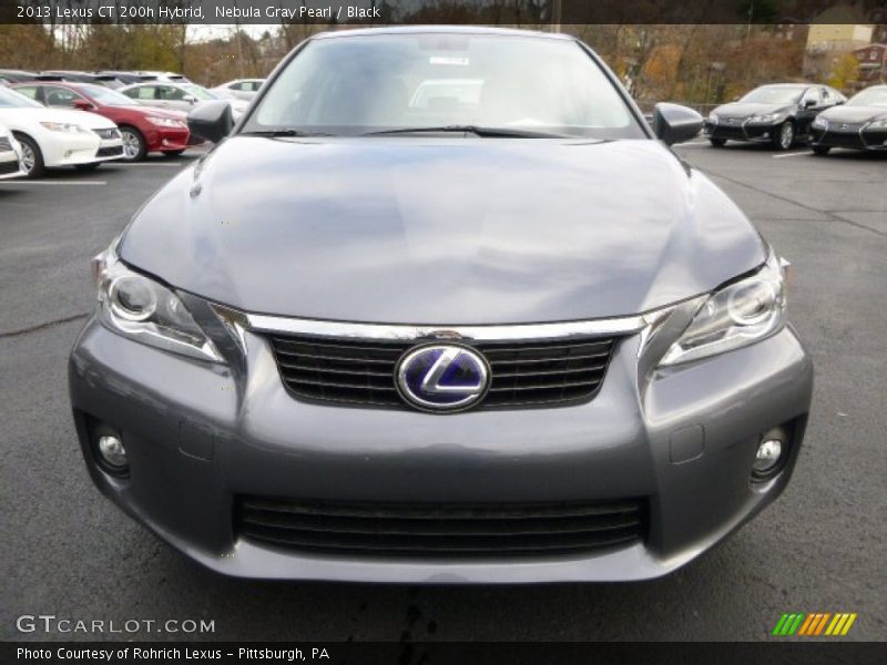 Nebula Gray Pearl / Black 2013 Lexus CT 200h Hybrid