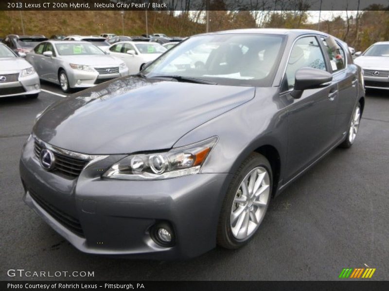 Nebula Gray Pearl / Black 2013 Lexus CT 200h Hybrid